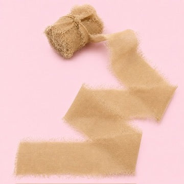 Chiffon Ribbon 40mm x 9m (Latte)