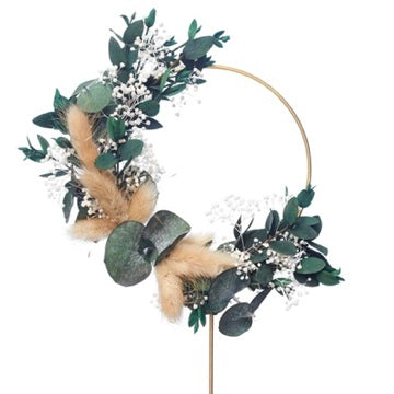 Dried Flower Ring (10cm) (Eucalyptus)