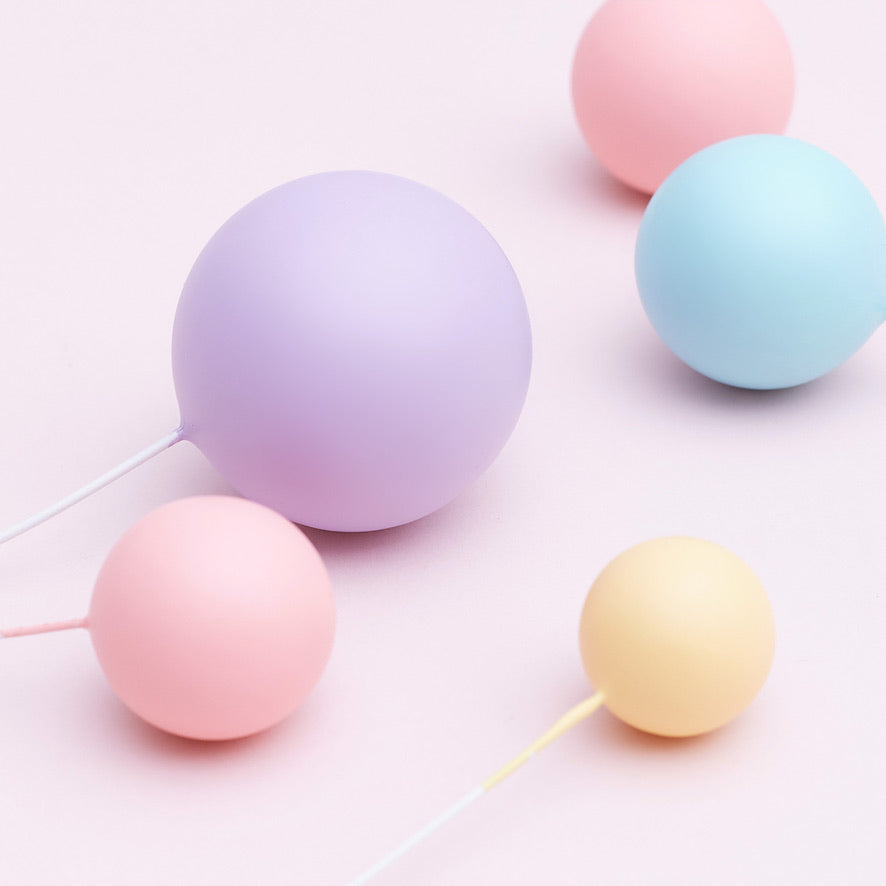 32 Pieces Cake Decorating Ball Sets - Lilac, Light Pink, Lemon & Light Blue