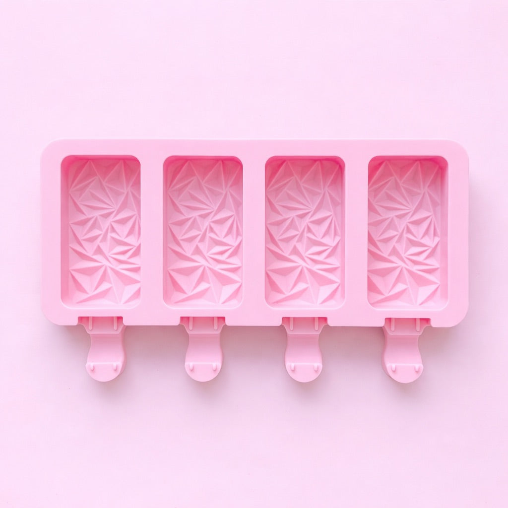 4-Cavity Rectangular Popsicle Silicone Mould (Style 2)