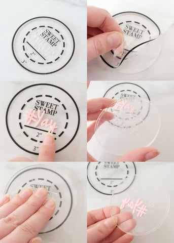 Letter Set Pick Up Pad - Round