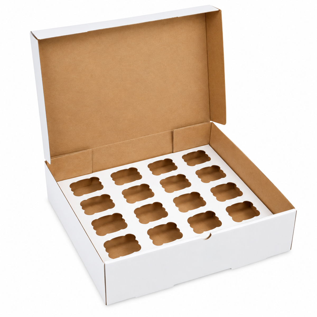Heavy Duty 16 Hole Cupcake Box – 4" Deep