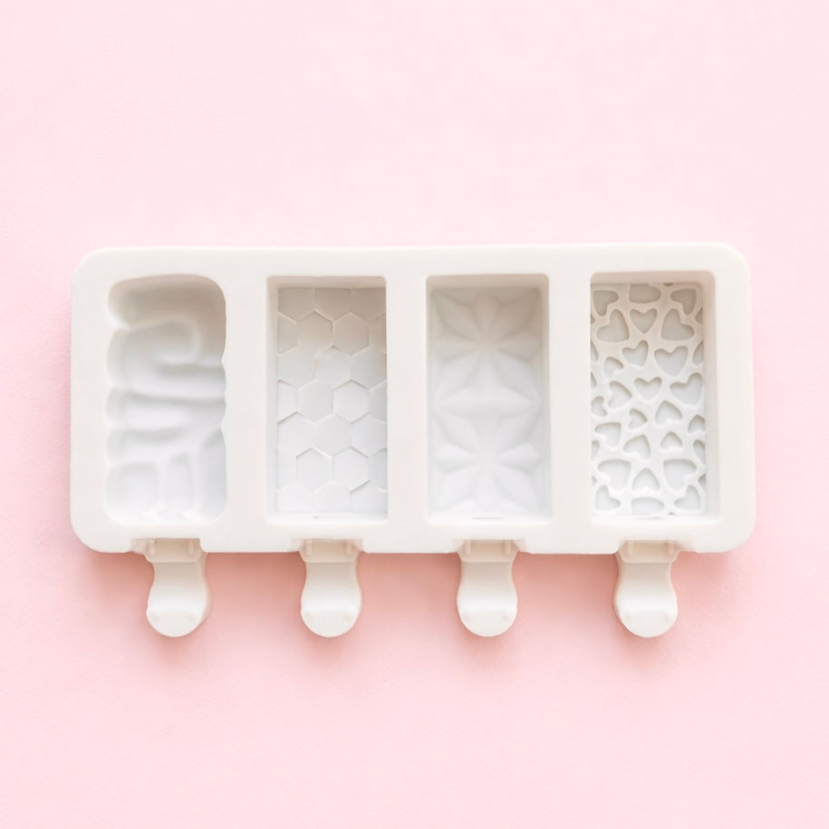 4-Cavity Rectangular Popsicle Silicone Mould (Style 1)