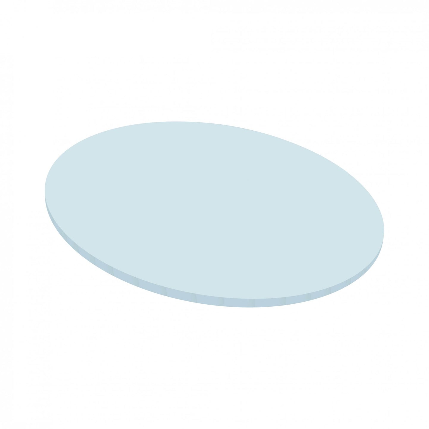 Round Matt Masonite Board 5mm - Baby Blue