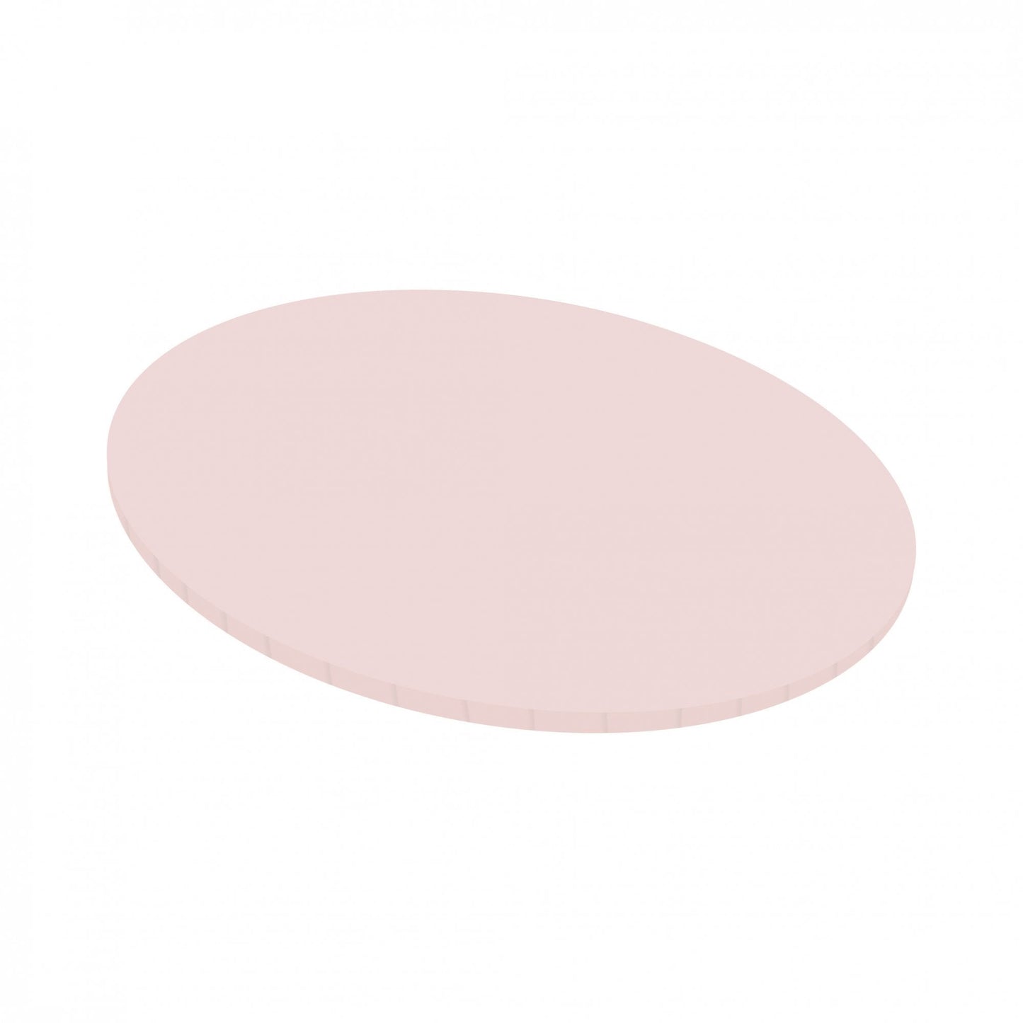 Round Matt Masonite Board 5mm - Baby Pink