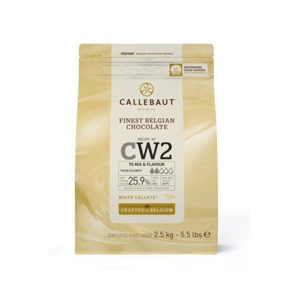 Callebaut White W2 - Chocolate Callets (28% Cocoa)