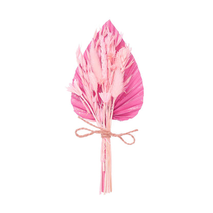 Dried Palm Spear Bouquet (Pastel Pink Glitter)