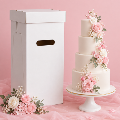 Heavy Duty 22" Tall Cake Box with Handles