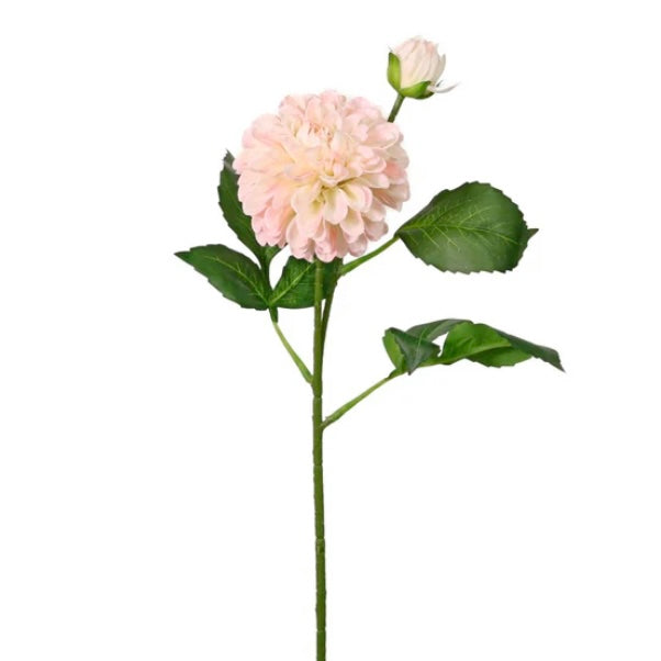 Artificial Pompom Dahlia Stem
