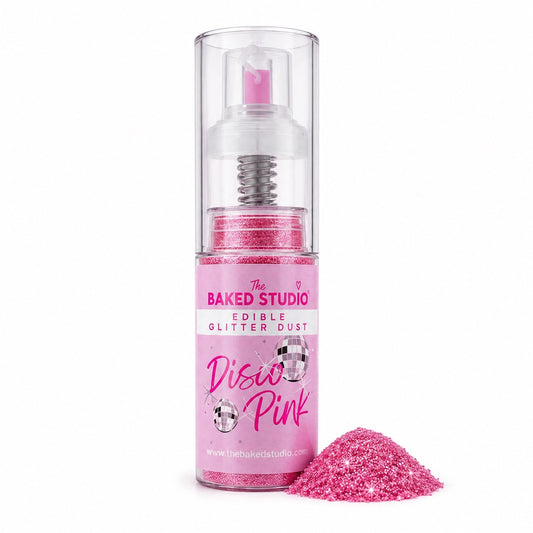 Edible Glitter Dust - 10g Pump Bottle (Disco Pink 10g)