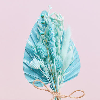 Dried Palm Spear Bouquet (Pastel Tiffany Glitter)