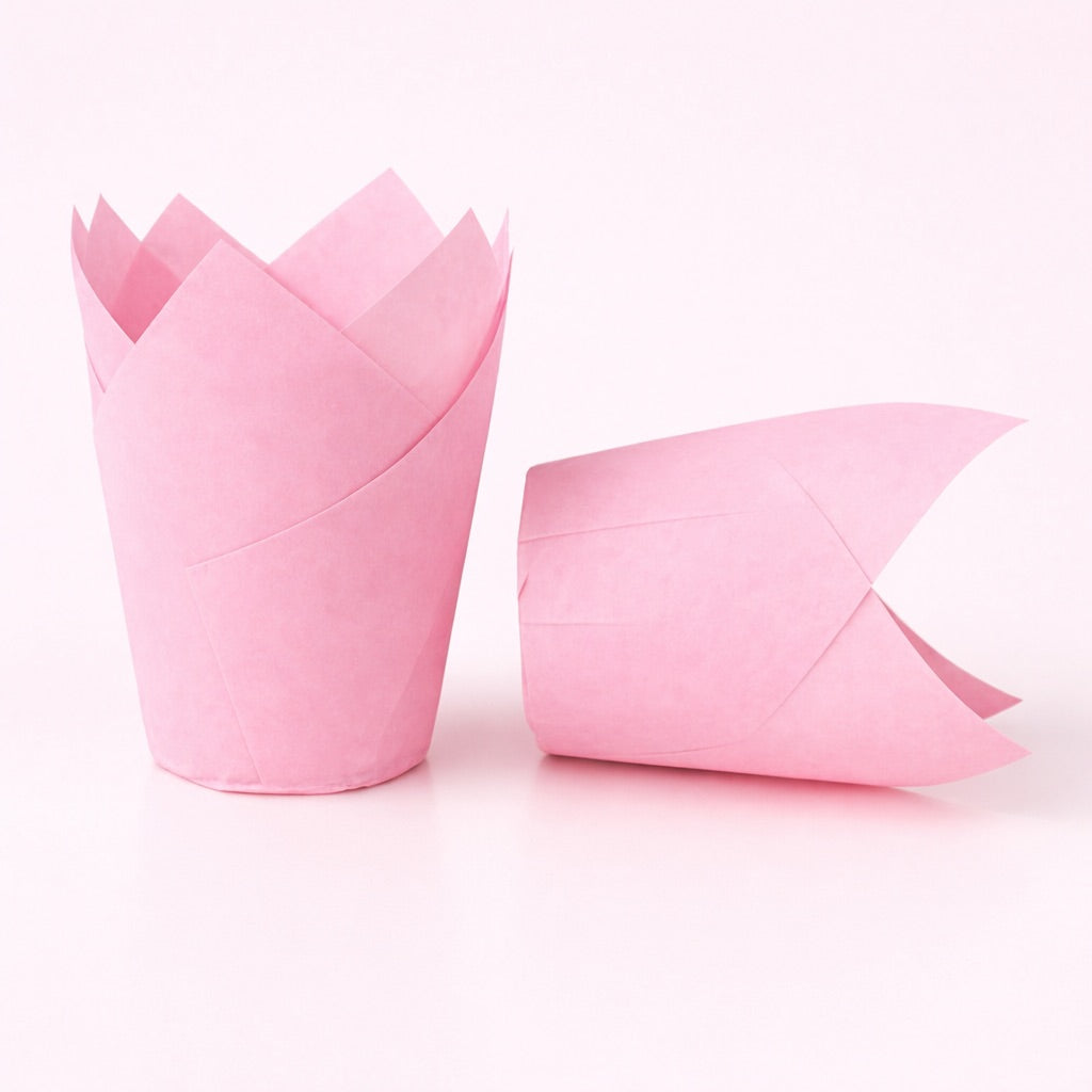 Tulip Cupcake Liners – 50 Pack (Light Pink)