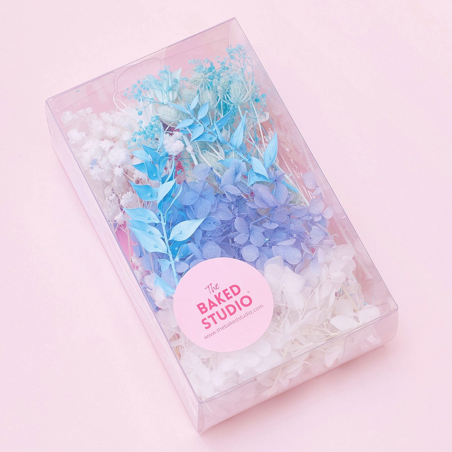 Deluxe Dried Flower Box (Blue & White)