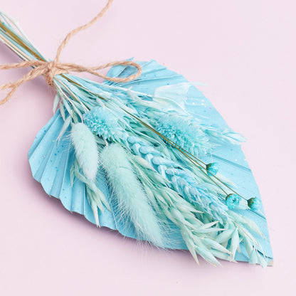 Dried Palm Spear Bouquet (Pastel Tiffany Glitter)