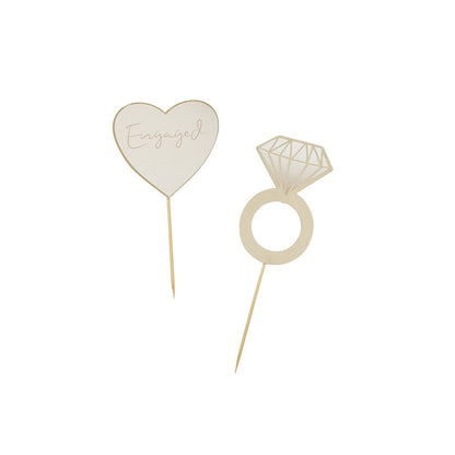 Engaged Food Picks - Pack of 12