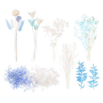 Deluxe Dried Flower Box (Blue & White)
