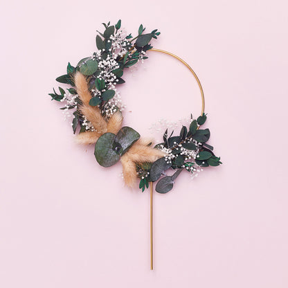 Dried Flower Ring (10cm) (Eucalyptus)