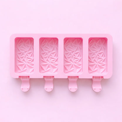 4-Cavity Rectangular Popsicle Silicone Mould (Style 2)