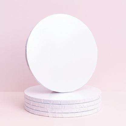 White Gloss Cake Drums – 12mm Thick (Pack of 5)