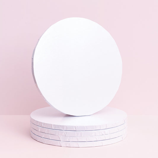 White Gloss Cake Drums – 12mm Thick (Pack of 5)