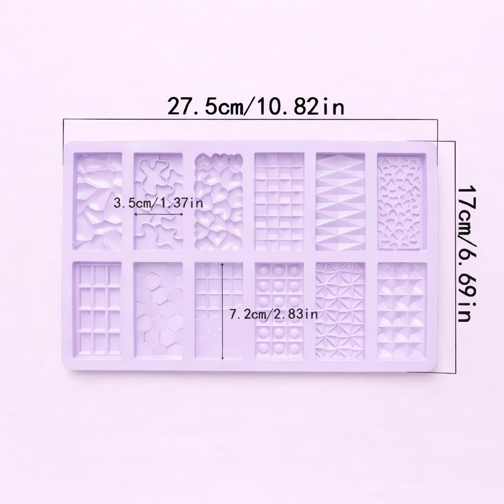 12-Cavity Chocolate Silicone Mould