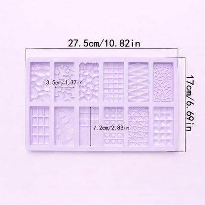 12-Cavity Chocolate Silicone Mould