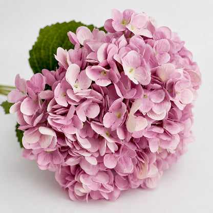 Artificial Silk Hydrangea Bouquet (Vintage Mauve)