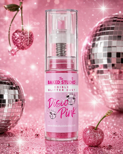 Edible Glitter Dust - 10g Pump Bottle (Disco Pink 10g)