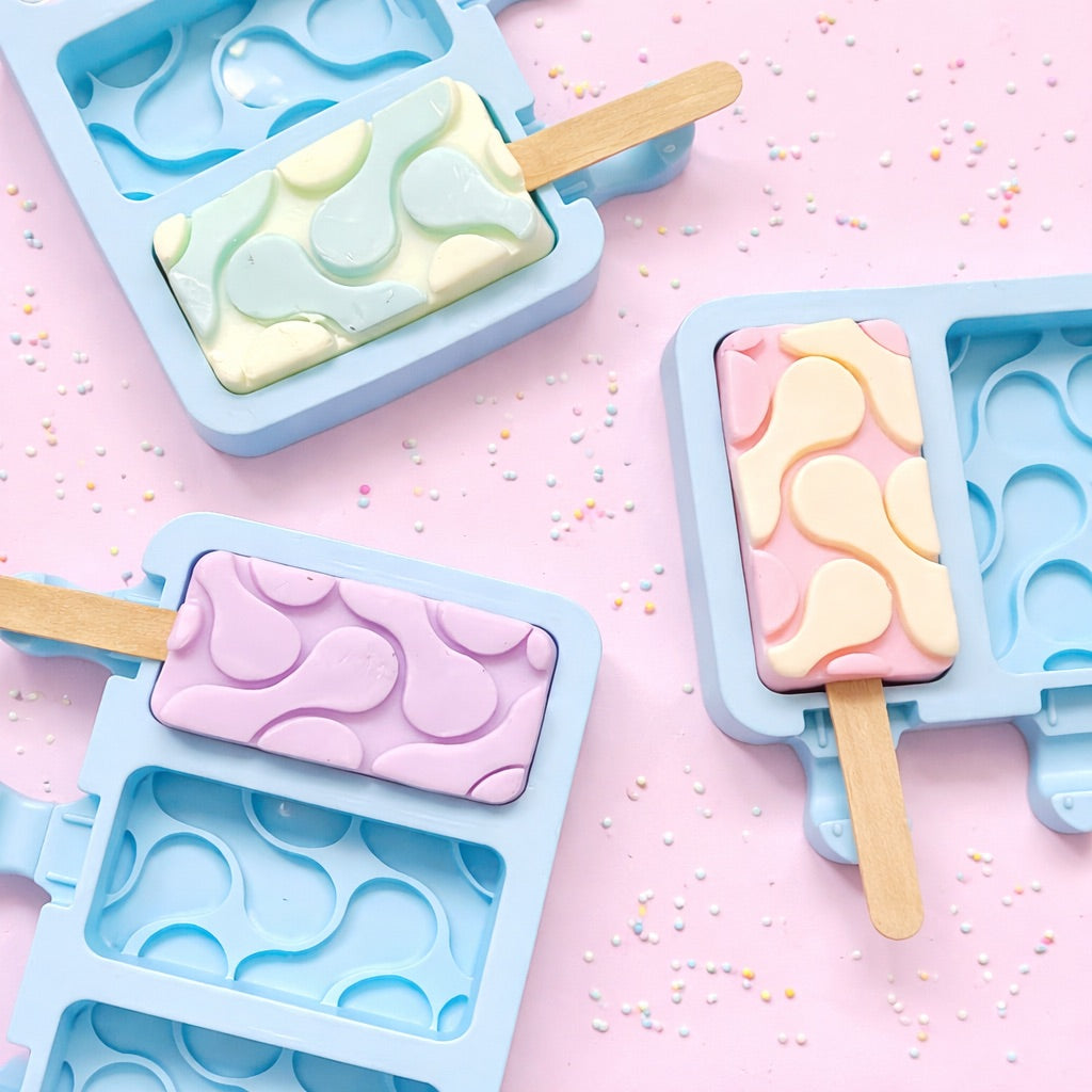 4-Cavity Rectangular Popsicle Silicone Mould (Style 3)
