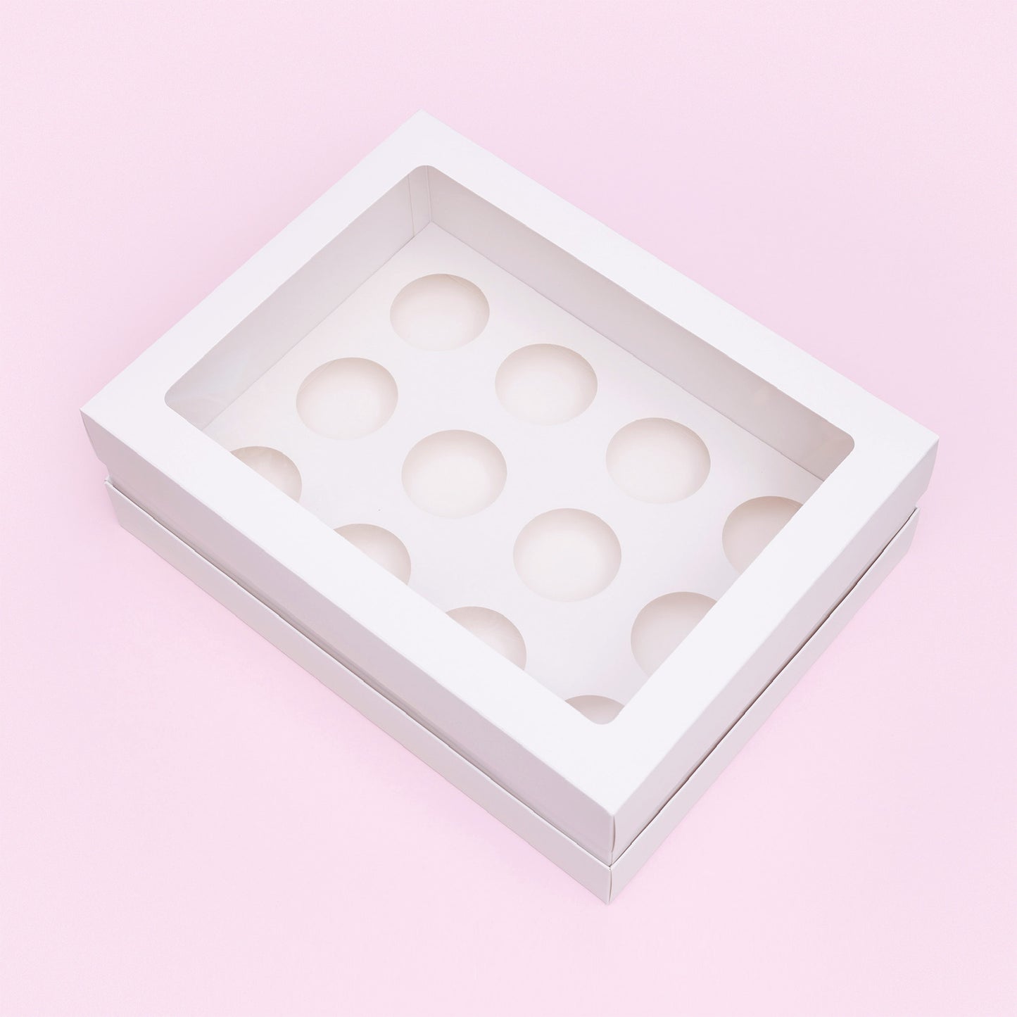 Tall Cupcake Boxes with Extension Piece – Pack of 5 (12 Holes)