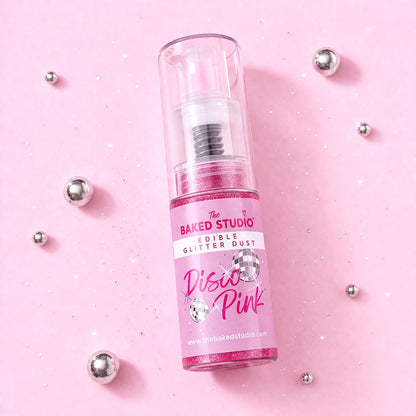 Edible Glitter Dust - 10g Pump Bottle (Disco Pink 10g)