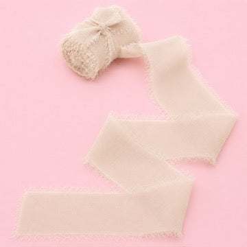 Chiffon Ribbon 40mm x 9m (Nude)
