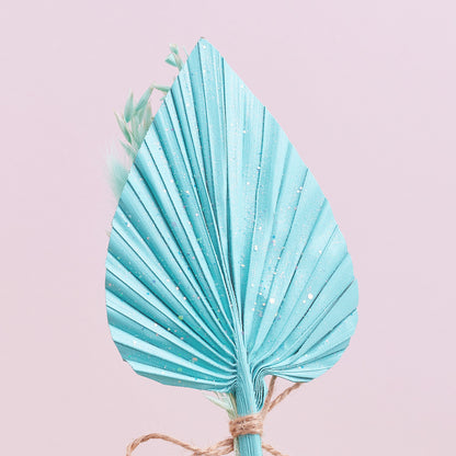 Dried Palm Spear Bouquet (Pastel Tiffany Glitter)