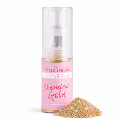 Edible Glitter Dust - 10g Pump Bottle (Chameleon Gold)