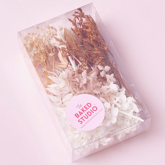 Deluxe Dried Flower Box (Natural, Latte, Nude & White)