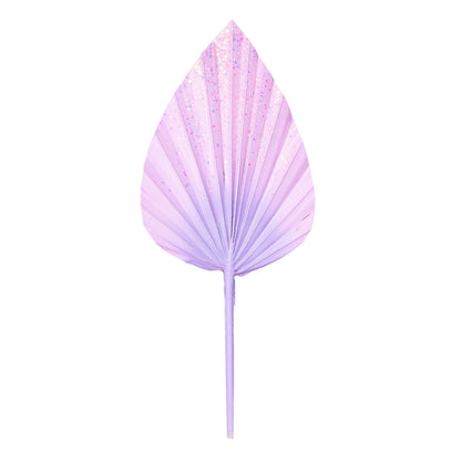 Decorated Dried Palm Spear (Candy Pink & Purple Ombre Glitter)