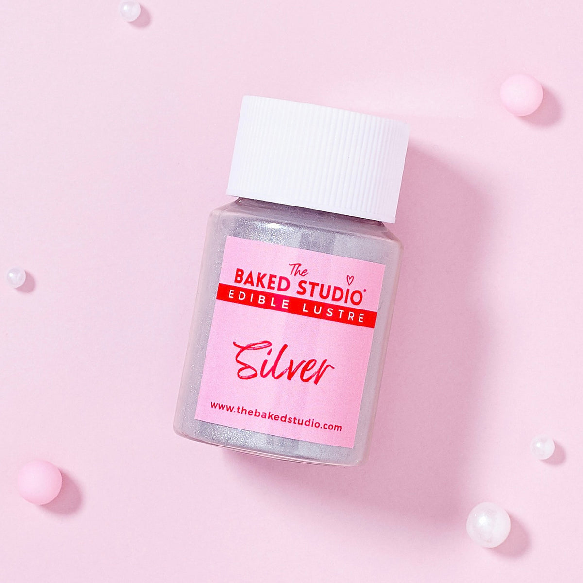 Edible Lustre Dust 10g (Silver)