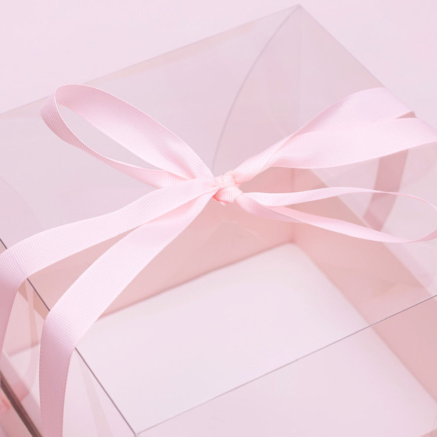 Mini Cake/Bento Cake Board & Box Sets (Light Pink)