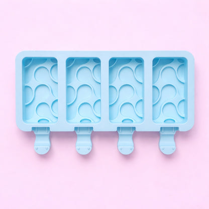 4-Cavity Rectangular Popsicle Silicone Mould (Style 3)
