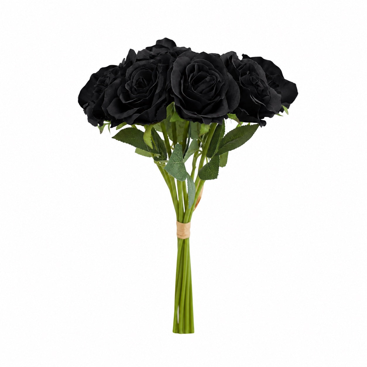 Artificial Silk Classic Rose Bouquet (Black)