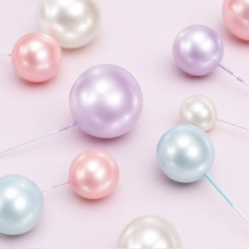 32 Pieces Cake Decorating Ball Sets - Pearl White, Pearl Pink, Pearl Blue & Pearl Lilac