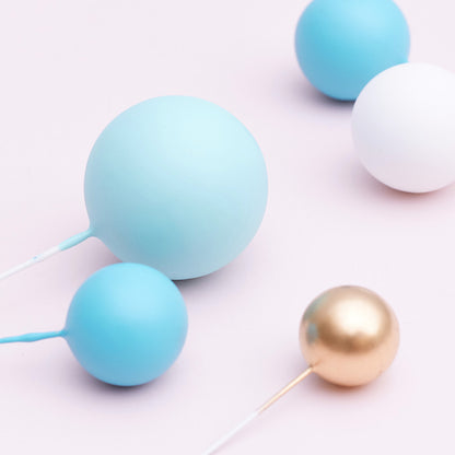 32 Pieces Cake Decorating Ball Sets - White, Gold, Light Blue & Blue