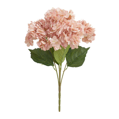 Artificial Silk Hydrangea Bouquet (Nude Pink)