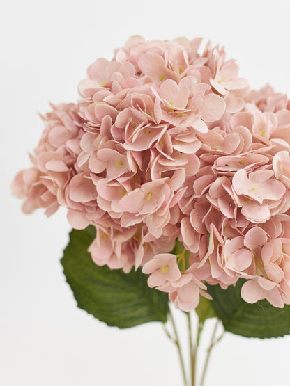 Artificial Silk Hydrangea Bouquet (Nude Pink)