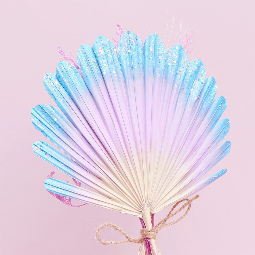 Dried Shell Palm Bouquet (Rainbow Sherbet)