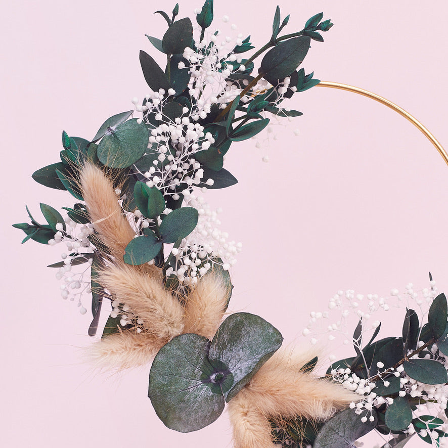 Dried Flower Ring (10cm) (Eucalyptus)