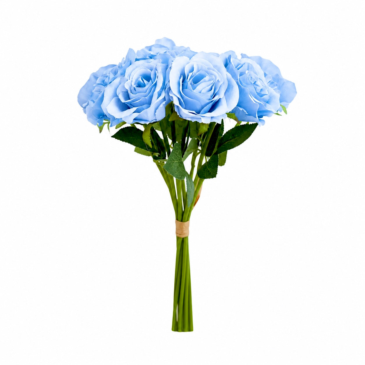 Artificial Silk Classic Rose Bouquet (Blue)