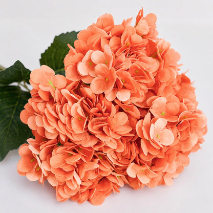 Artificial Silk Hydrangea Bouquet (Peach)