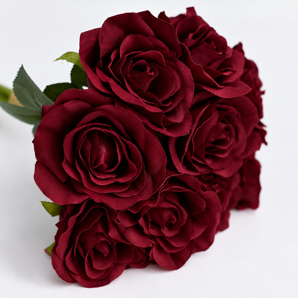 Artificial Silk Classic Rose Bouquet (Burgundy)