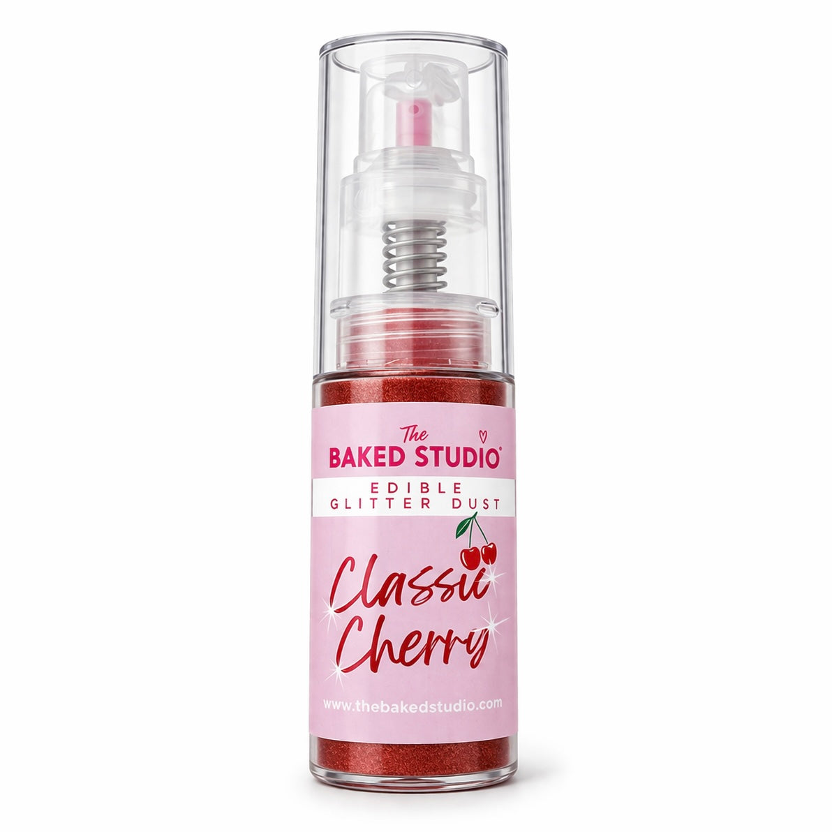 Edible Glitter Dust - 10g Pump Bottle (Classic Cherry 10g)